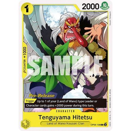 Tenguyama Hitetsu (OP06-108) - Wings of the Captain Pre-Release Cards