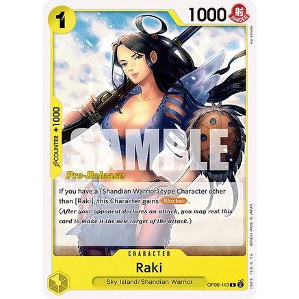 Raki (OP06-113) - Wings of the Captain Pre-Release Cards