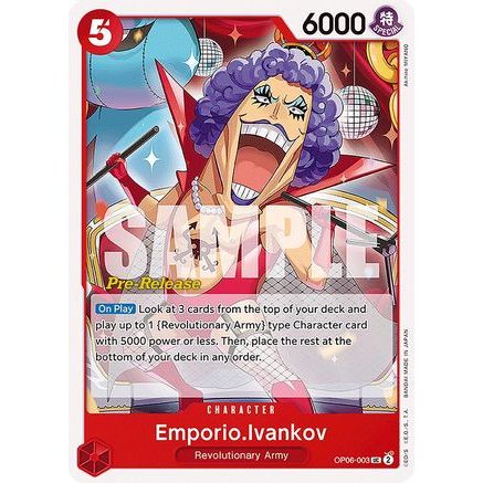 Emporio.Ivankov (OP06-003) - Wings of the Captain Pre-Release Cards