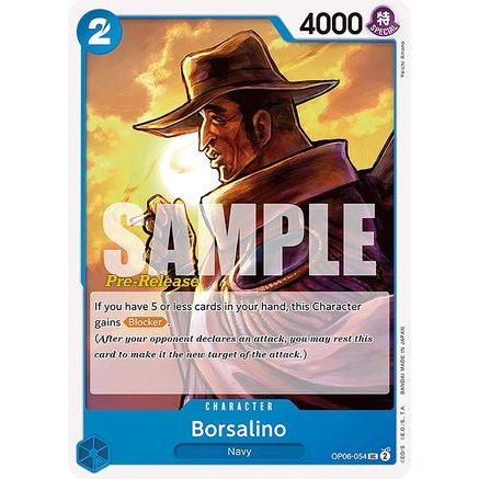 Borsalino (OP06-054) - Wings of the Captain Pre-Release Cards