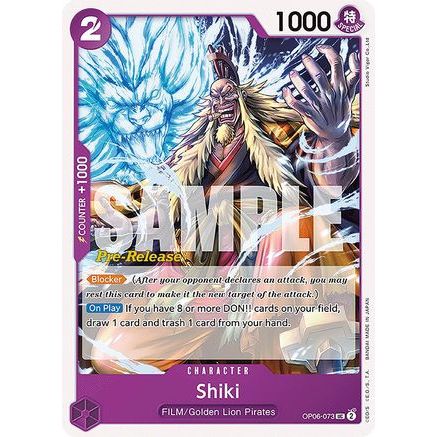 Shiki (OP06-073) - Wings of the Captain Pre-Release Cards
