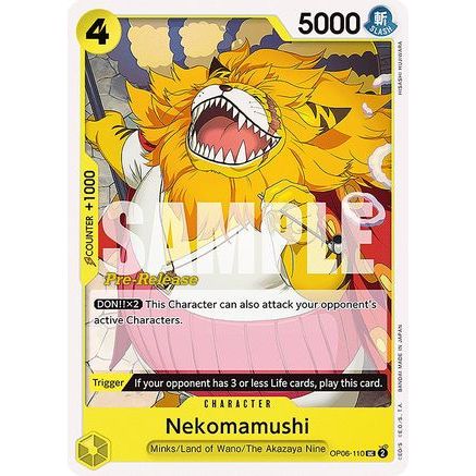 Nekomamushi (OP06-110) - Wings of the Captain Pre-Release Cards