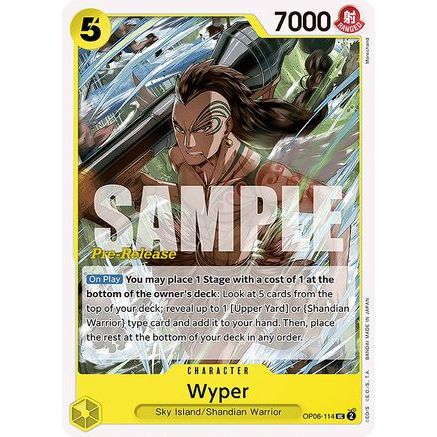 Wyper (OP06-114) - Wings of the Captain Pre-Release Cards
