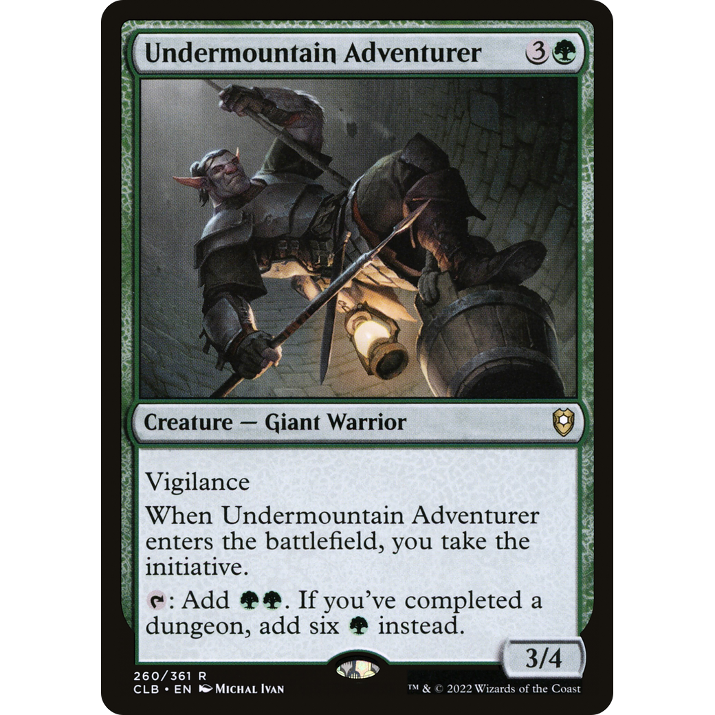 Undermountain Adventurer (CLB-260) - Commander Legends: Battle for Baldur's Gate Foil