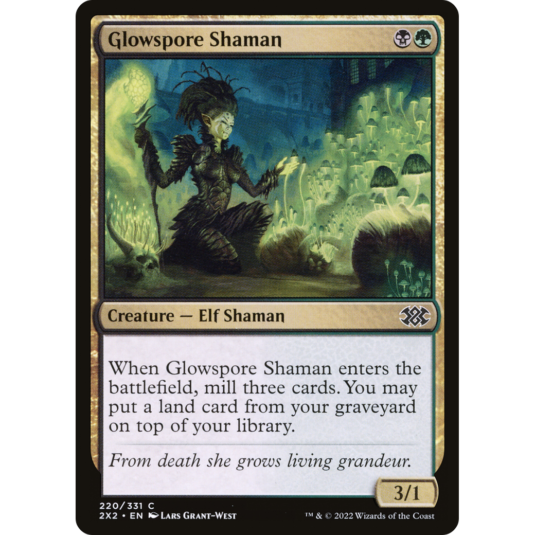 Glowspore Shaman (2X2-220) - Double Masters 2022