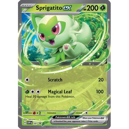 Sprigatito ex - 087 87 - SV Scarlet & Violet Promo Cards Holofoil