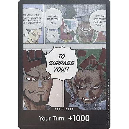 DON!! Card (Mihawk & Zoro) (Double Pack Set Vol. 3) - Wings of the Captain Foil