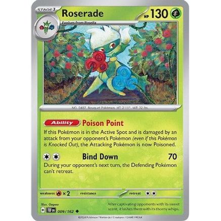 Roserade 9 - SV05 Temporal Forces Reverse Holofoil