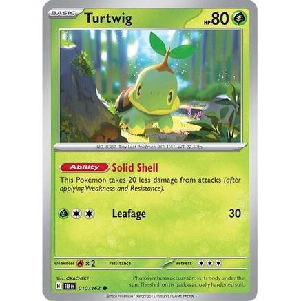 Turtwig 10 - SV05 Temporal Forces Reverse Holofoil