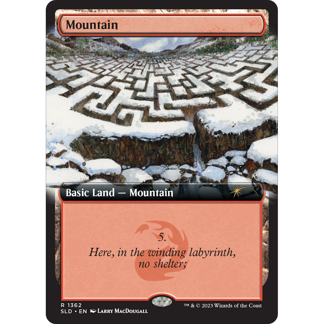 Mountain (1362) (SLD-1362) - Secret Lair Drop: (Extended Art)