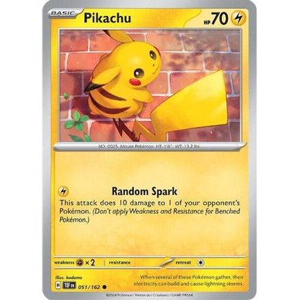Pikachu 51 - SV05 Temporal Forces Reverse Holofoil