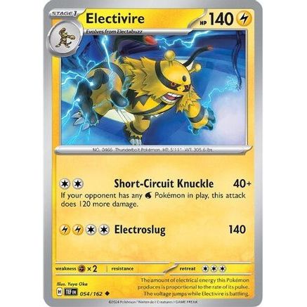 Electivire 54 - SV05 Temporal Forces Reverse Holofoil