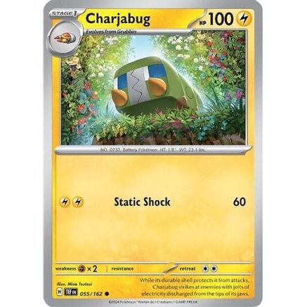 Charjabug - 055/162 55 - SV05 Temporal Forces Reverse Holofoil