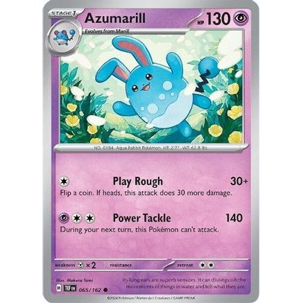 Azumarill 65 - SV05 Temporal Forces Reverse Holofoil