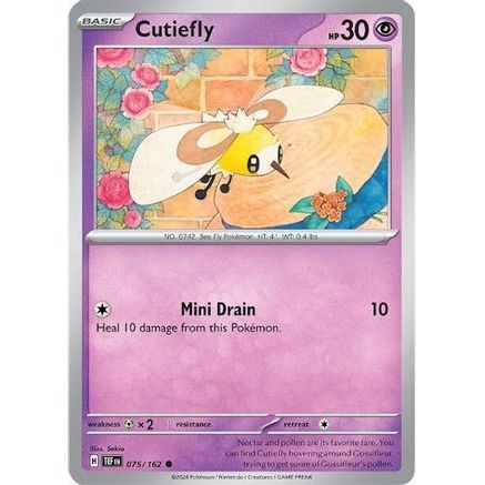 Cutiefly - 075/162 75 - SV05 Temporal Forces Reverse Holofoil