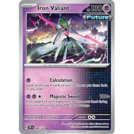 Iron Valiant - 080/162 80 - SV05 Temporal Forces Reverse Holofoil