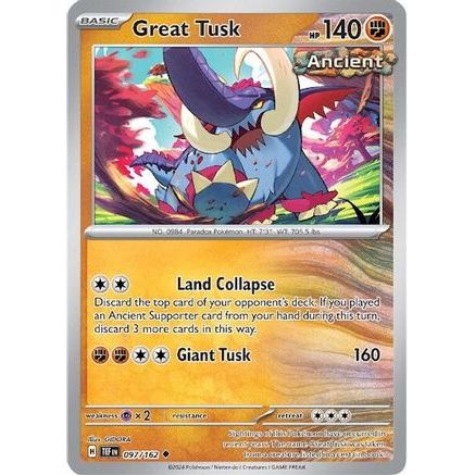 Great Tusk - 097/162 97 - SV05 Temporal Forces Reverse Holofoil