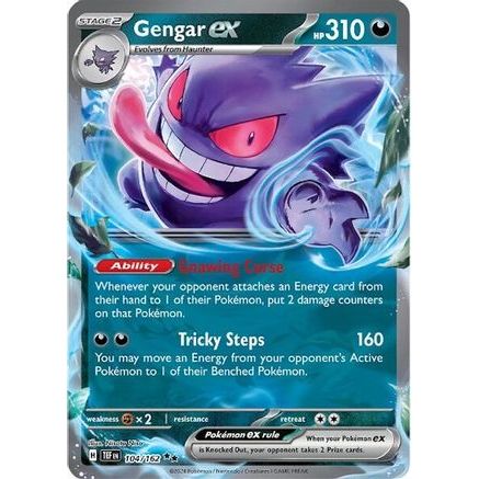 Gengar ex - 104/162 104 - SV05 Temporal Forces Holofoil