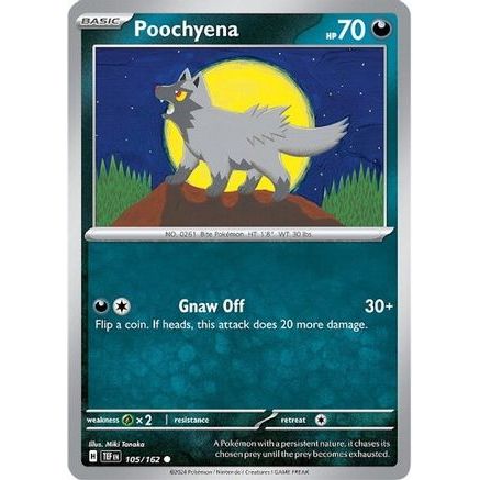 Poochyena 105 - SV05 Temporal Forces Reverse Holofoil