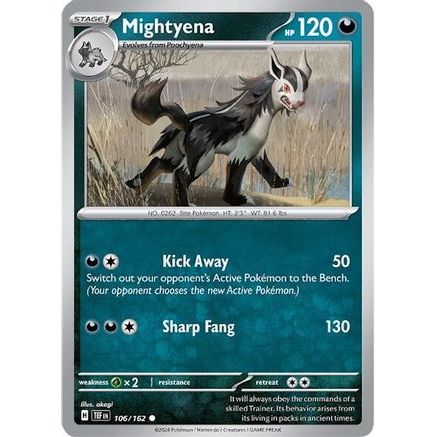 Mightyena 106 - SV05 Temporal Forces Reverse Holofoil