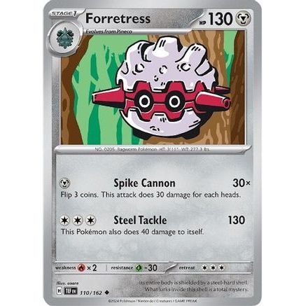 Forretress 110 - SV05 Temporal Forces Reverse Holofoil