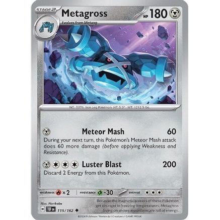 Metagross - 115/162 115 - SV05 Temporal Forces Reverse Holofoil
