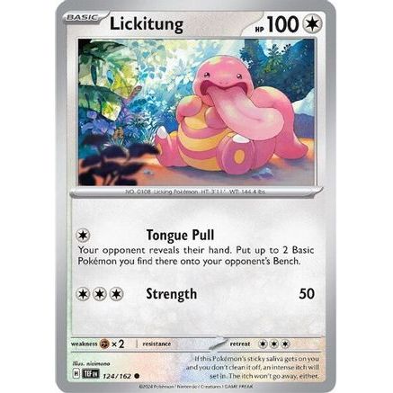 Lickitung - 124/162 124 - SV05 Temporal Forces Reverse Holofoil