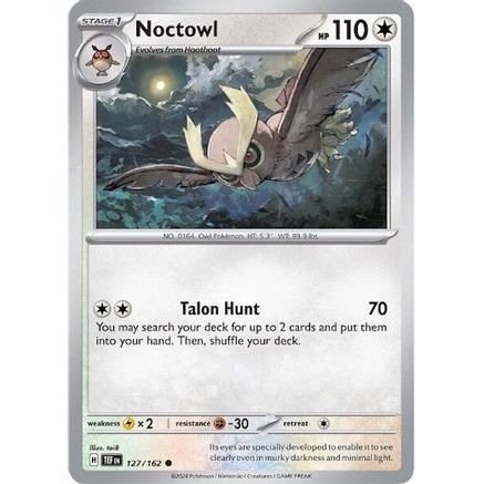 Noctowl 127 - SV05 Temporal Forces Reverse Holofoil