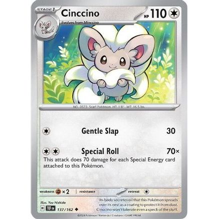 Cinccino - 137/162 137 - SV05 Temporal Forces Reverse Holofoil