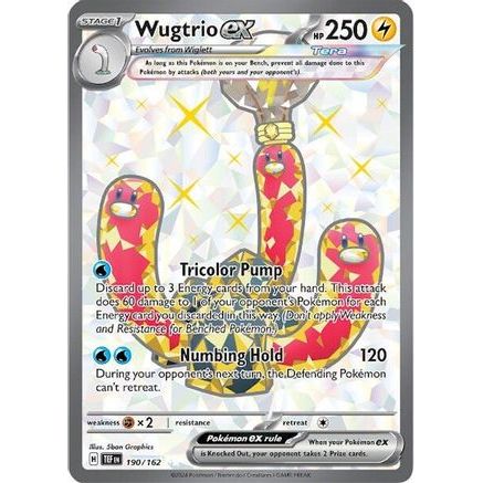 Wugtrio ex - 190/162 190 - SV05 Temporal Forces Holofoil