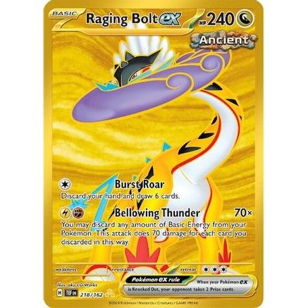Raging Bolt ex - 218/162 218 - SV05 Temporal Forces Holofoil