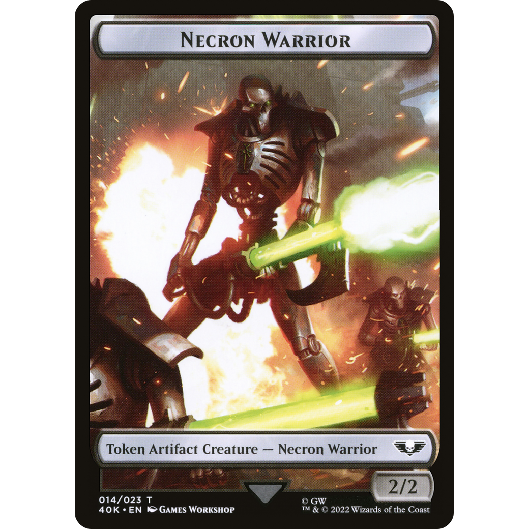 Necron Warrior (T40K-014) - Warhammer 40,000 Tokens