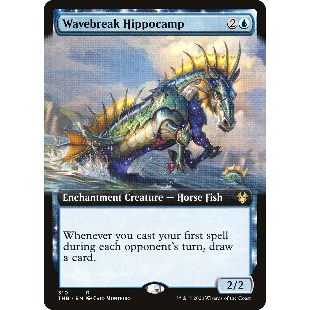 Wavebreak Hippocamp (Extended Art) (THB-310) - Theros Beyond Death: (Extended Art, enchantment) Foil