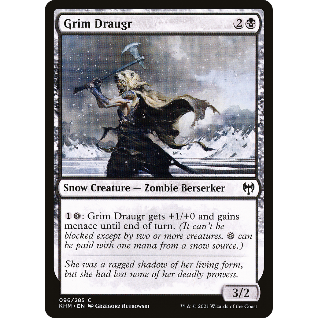 Grim Draugr (KHM-096) - Kaldheim: (snow) Foil