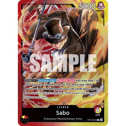 Sabo (001) (ST13-001) - Ultra Deck: The Three Brothers Foil