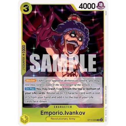 Emporio.Ivankov (ST13-005) - Ultra Deck: The Three Brothers Foil