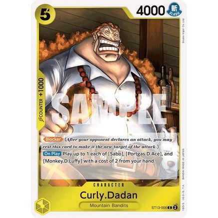 Curly.Dadan (ST13-006) - Ultra Deck: The Three Brothers Foil