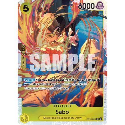 Sabo (008) (ST13-008) - Ultra Deck: The Three Brothers Foil