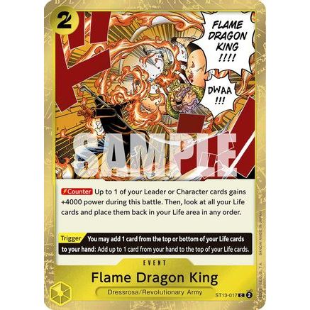 Flame Dragon King (ST13-017) - Ultra Deck: The Three Brothers Foil