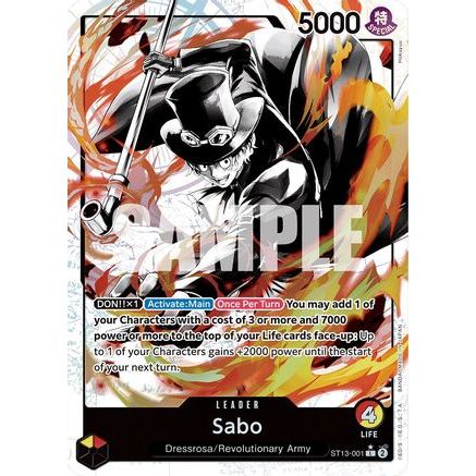 Sabo (001) (Parallel) (ST13-001) - Ultra Deck: The Three Brothers Foil