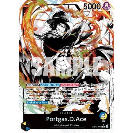Portgas.D.Ace (002) (Parallel) (ST13-002) - Ultra Deck: The Three Brothers Foil