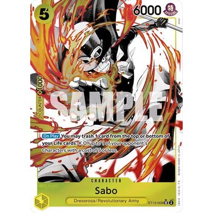 Sabo (008) (Parallel) (ST13-008) - Ultra Deck: The Three Brothers Foil