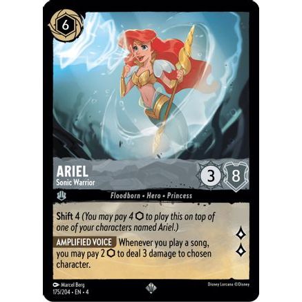 Ariel - Sonic Warrior (175/204) - Ursulas Return Cold Foil