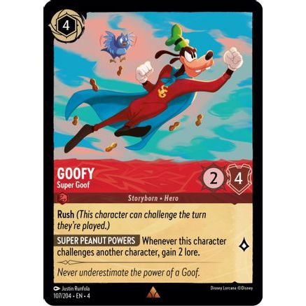 Goofy - Super Goof (107/204) - Ursulas Return Cold Foil