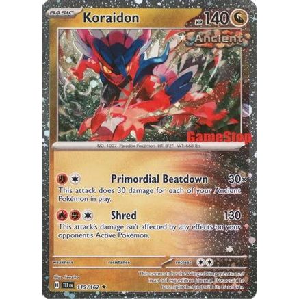 Koraidon (Gamestop Promo) 119 - Miscellaneous Cards & Products Reverse Holofoil