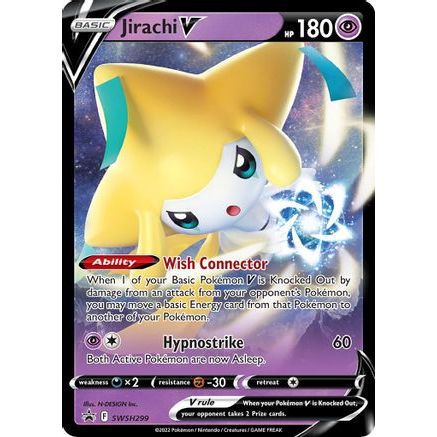 Jirachi V - 299 SWSH299 - SWSH Sword & Shield Promo Cards Holofoil