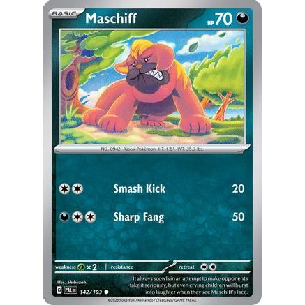 Maschiff - 142/193 (Cosmos Holo) 142 - Miscellaneous Cards & Products Holofoil