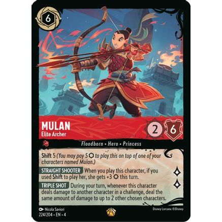 Mulan - Elite Archer (224/204) (224/204) - Illumineers Quest Deep Trouble Cold Foil