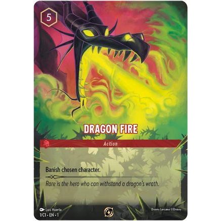 Dragon Fire (1) - Disney Lorcana Promo Cards Holofoil