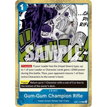 Gum-Gum Champion Rifle (EB01-028) - Extra Booster: Memorial Collection Foil